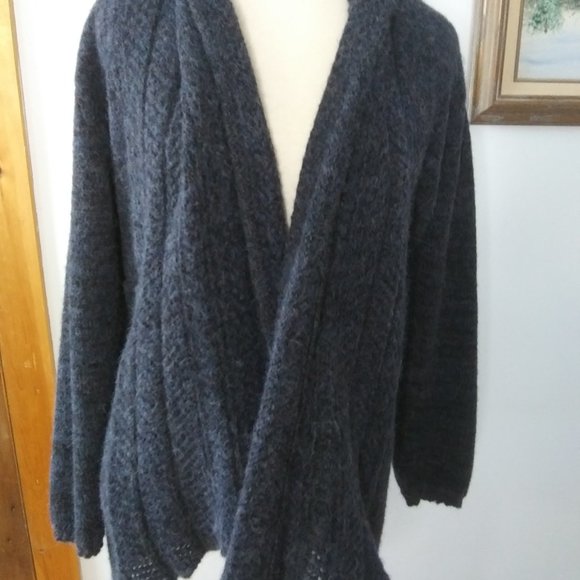 Baby Alpaca open front cardigan sweater  by Simply Natural Peru soft - Picture 2 of 16